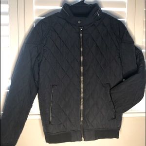EUC Zara Men quilted Bomber jacket M
